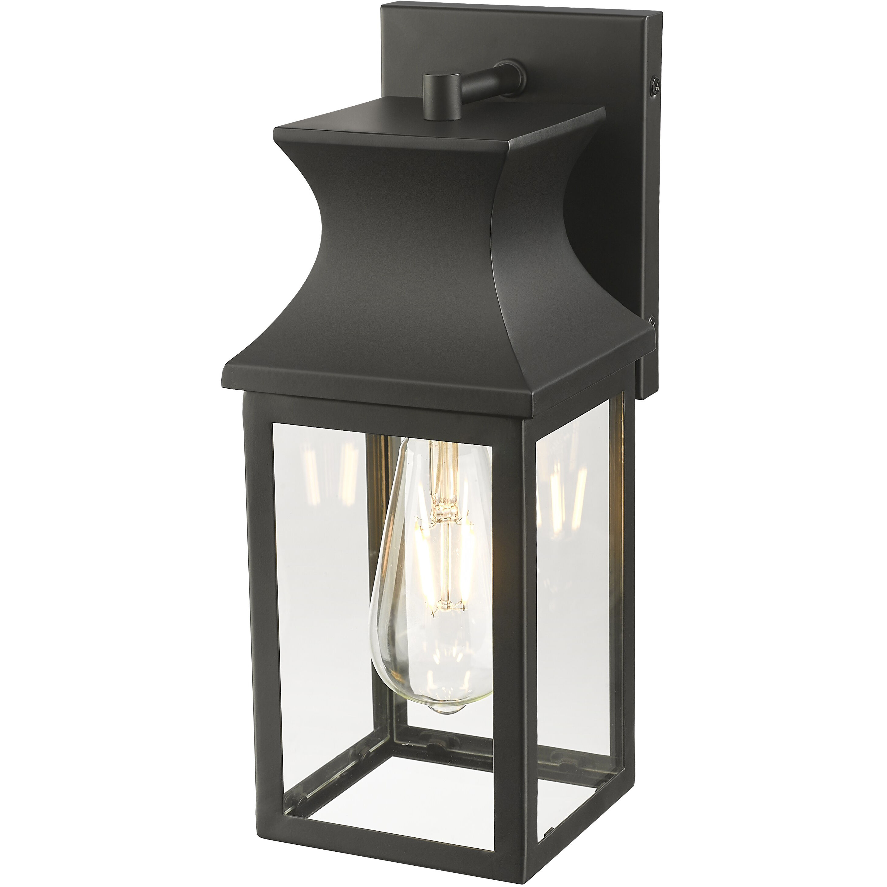 Stockwell 1 Light 13 inch Matte Black Exterior Wall Mount