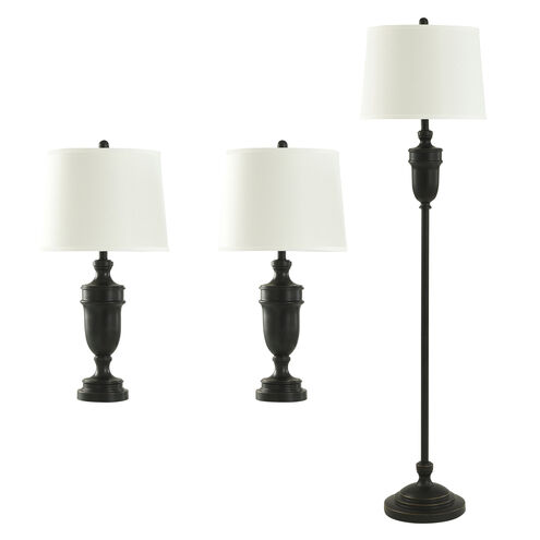 Cameron 29.75 inch 150.00 watt Dark Bronze Table and Floor Lamp Set Portable Light