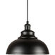 Walton 1 Light 12 inch Black Cord-Hung Metal Shade Mini Pendant Ceiling Light