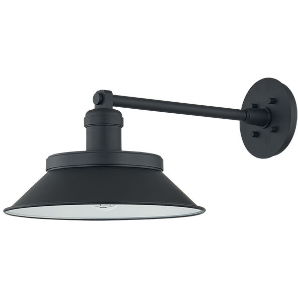 Kaspars 1 Light 9.75 inch Texture Black and Soft Black Outdoor Wall Sconce