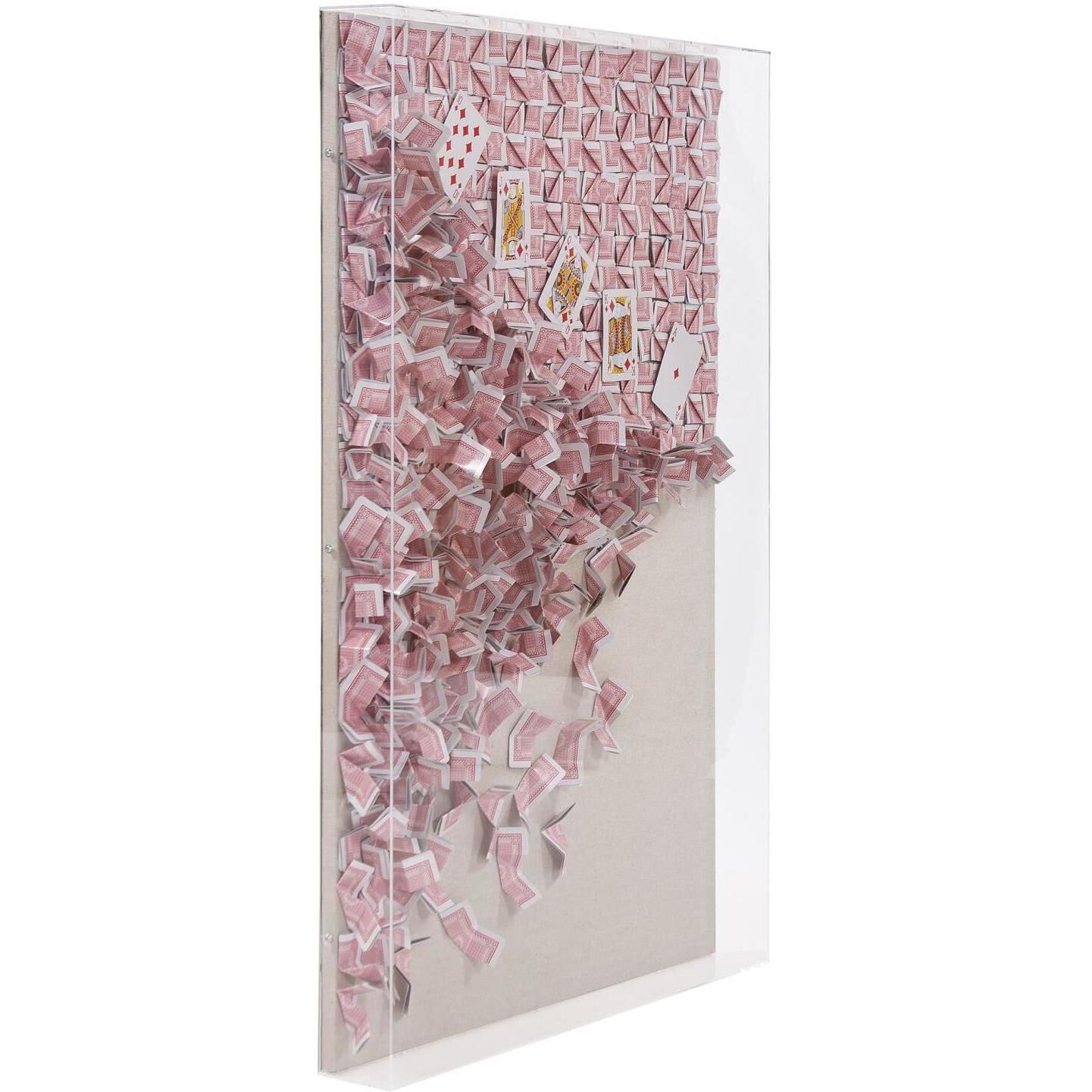 Royal Flush Red/Natural Recycled Wall Art