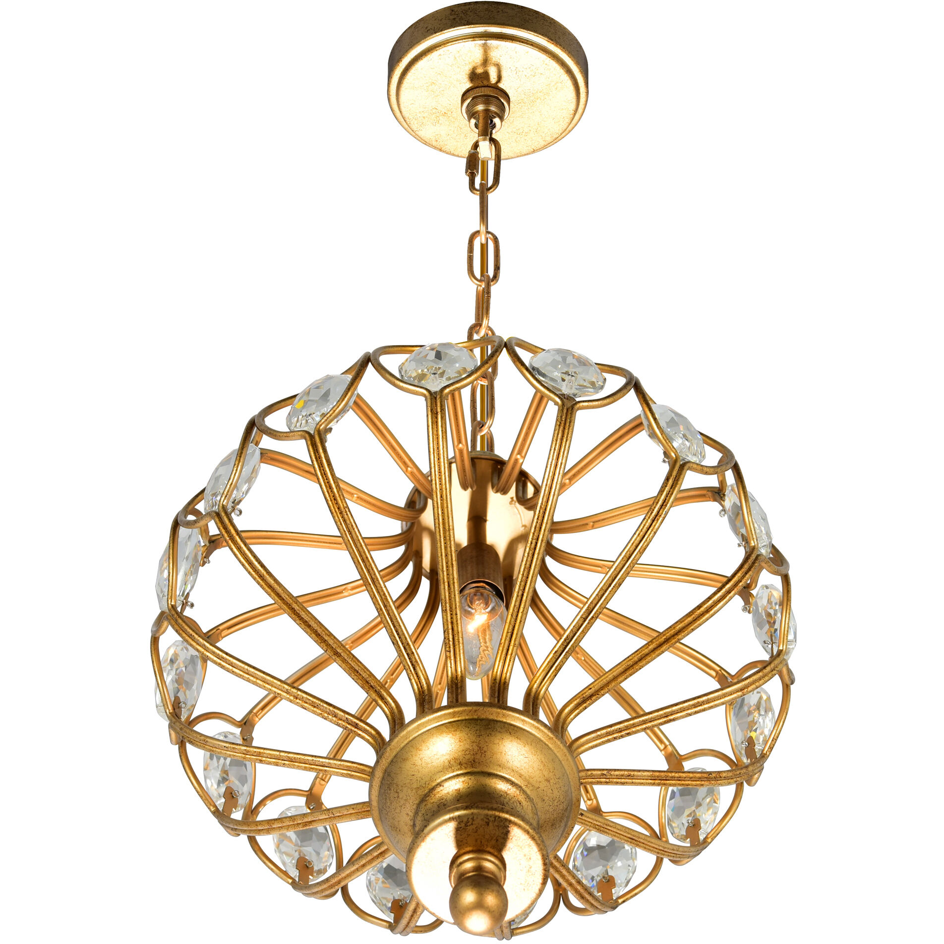 Altair 1 Light 12 inch Antique Bronze Chandelier Ceiling Light