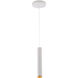 WAC Lighting Silo 1 Light 120-277 VAC White/White Track Pendant Ceiling Light PD-2020-930-WT/WT - Open Box