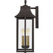 Manning 3 Light 21 inch Western Bronze Outdoor Wall Lantern