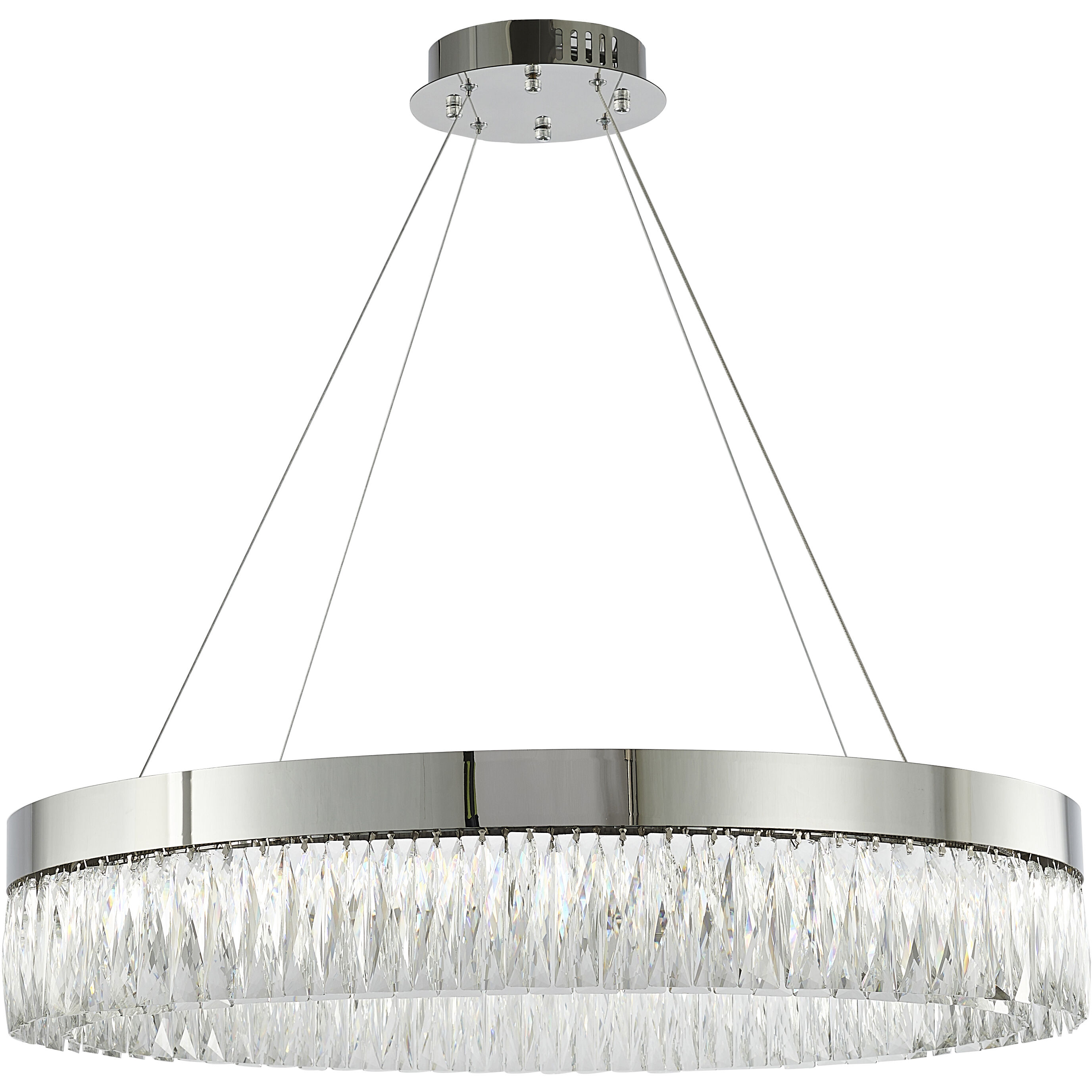 Canada LED 32 inch Chrome Chandelier Ceiling Light