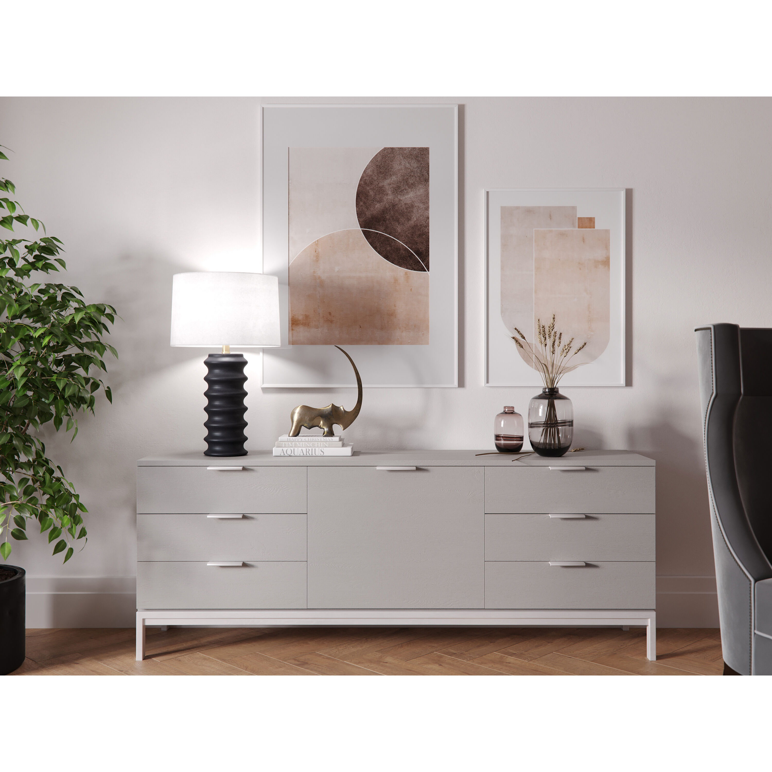 Antonio 26.75 inch 150.00 watt Black Matte Table Lamp Portable Light