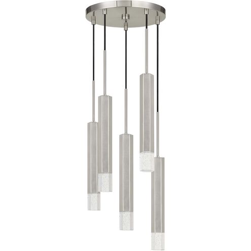 Troy LED 13 inch Brushed Steel Pendant Ceiling Light