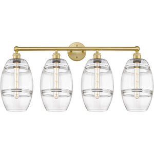 Edison Vaz 4 Light 35 inch Satin Gold Bath Vanity Light Wall Light