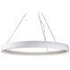 Halo LED 52 inch White Pendant Ceiling Light