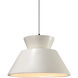 Radiance Collection LED 11 inch Matte Black and Matte White and White Pendant Ceiling Light