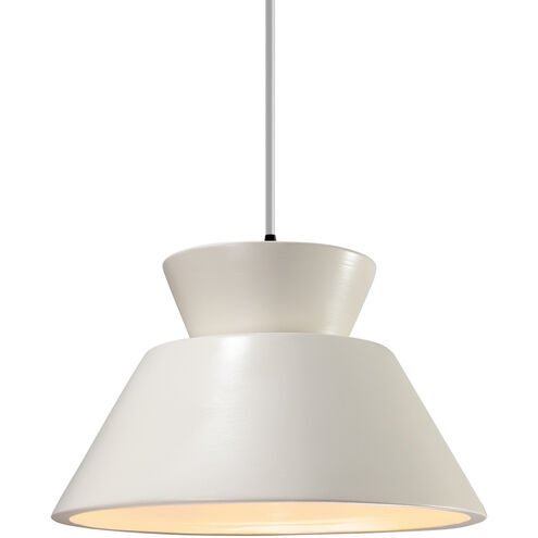 Radiance Collection LED 11 inch Matte Black and Matte White and White Pendant Ceiling Light
