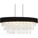Franca 8 Light 38 inch Chrome Island/Pool Table Light Ceiling Light in Black