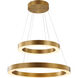 Canada LED 32 inch Gold Pendant Ceiling Light