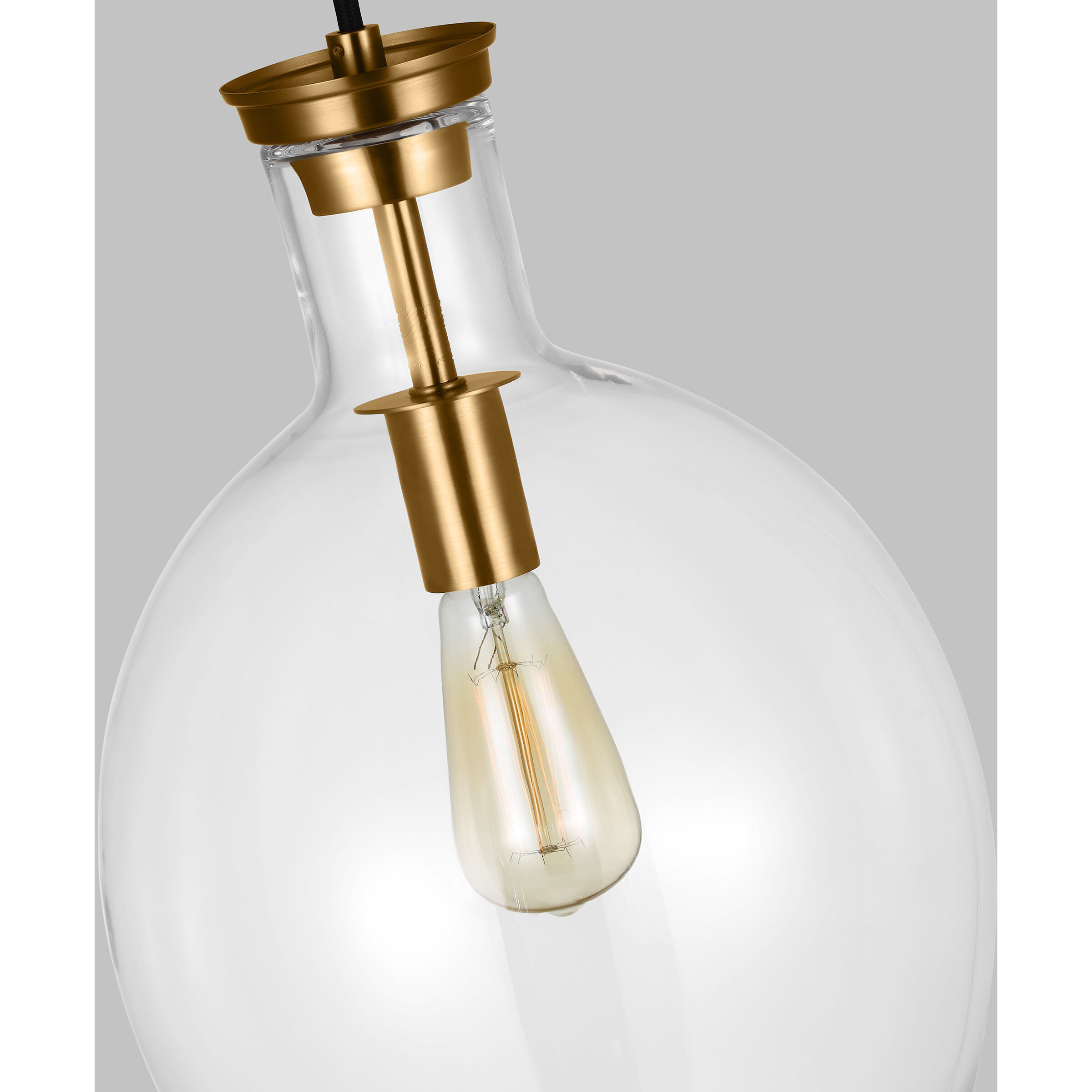 TOB by Thomas O'Brien Vaso 1 Light 12 inch Burnished Brass Pendant Ceiling Light