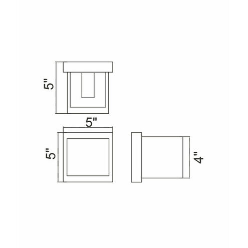 Lilliana LED 4 inch White Wall Light