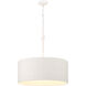 Lodelle 4 Light 24 inch Matte White Pendant Ceiling Light