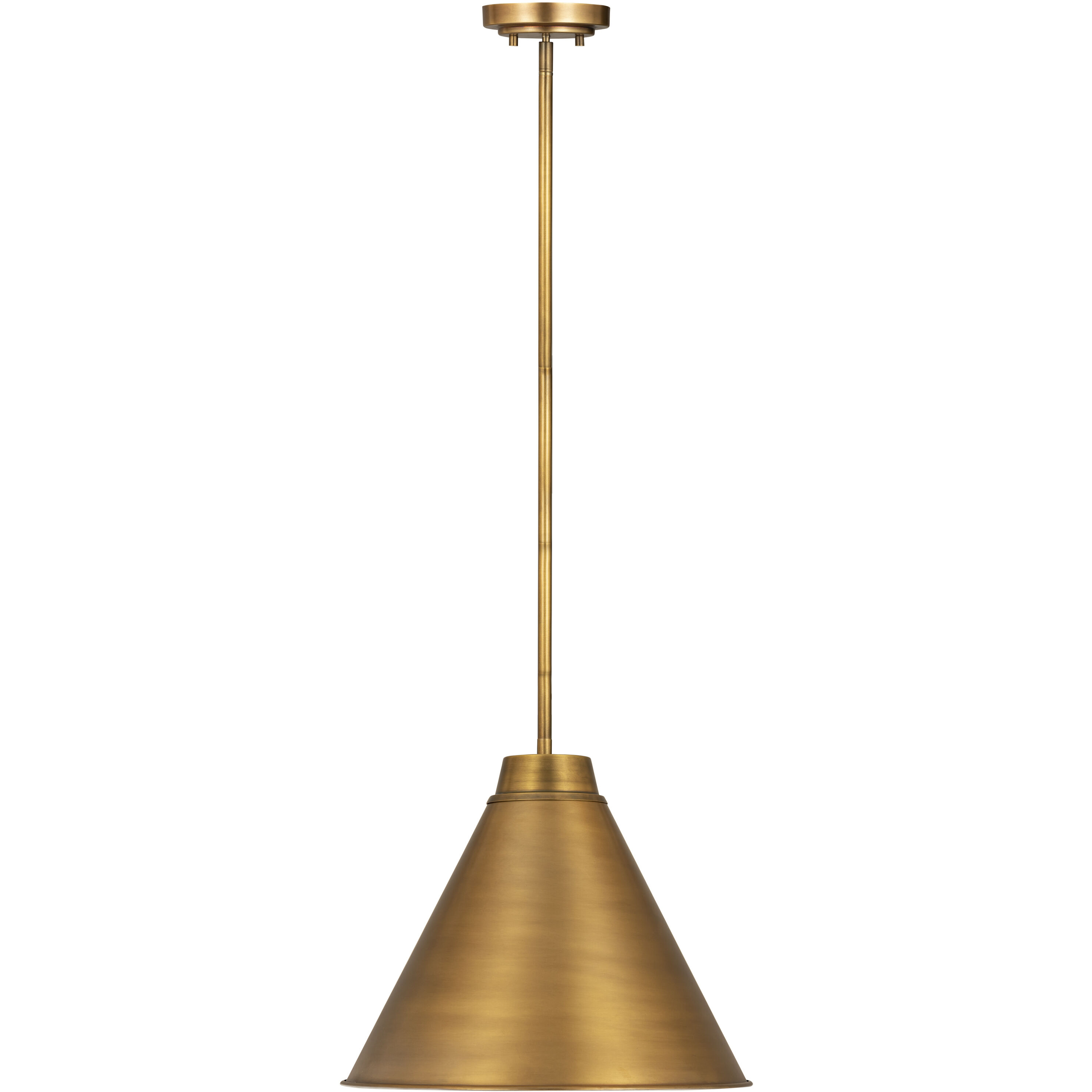 Eaton 1 Light 18 inch Rubbed Brass Pendant Ceiling Light