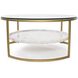 Niccolo 39.38 X 17.75 inch Gold Coffee Table