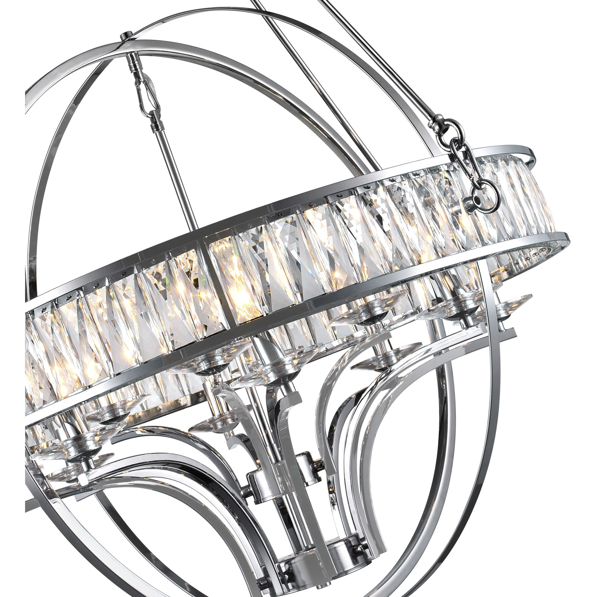 Arkansas 12 Light 42 inch Chrome Chandelier Ceiling Light