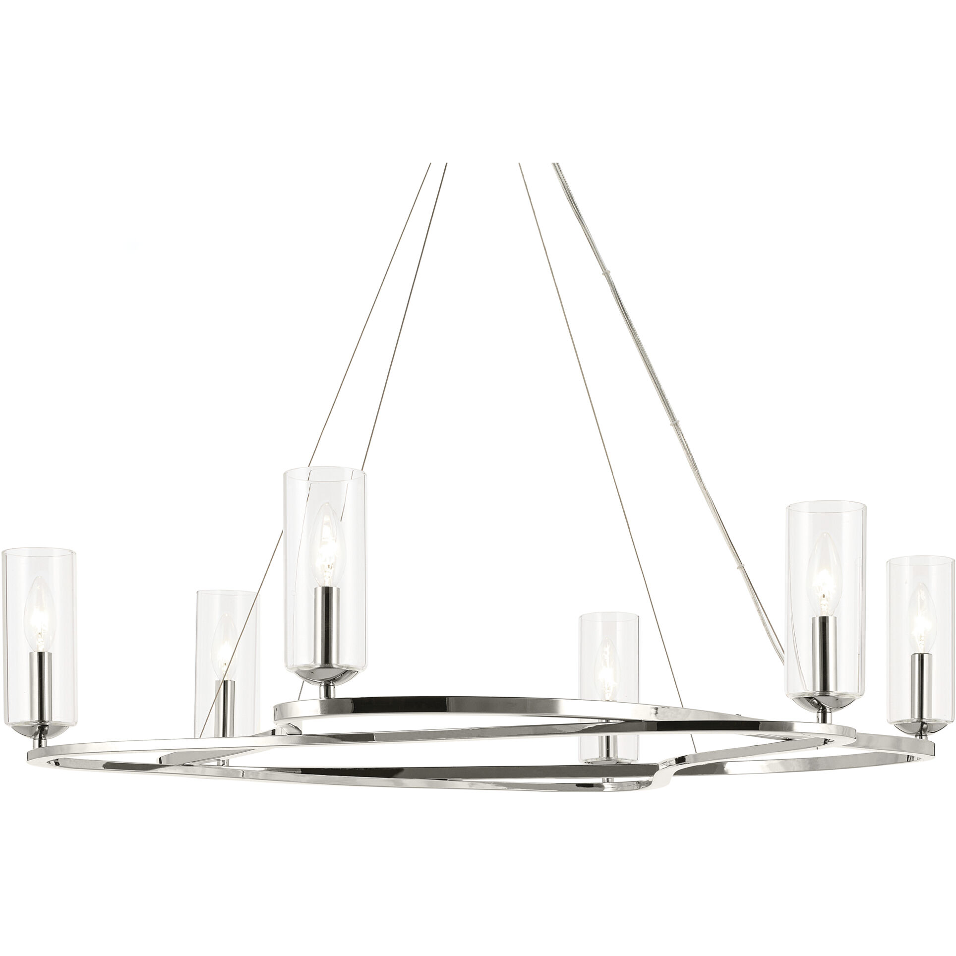 Harpin 6 Light Polished Nickel Chandelier Ceiling Light