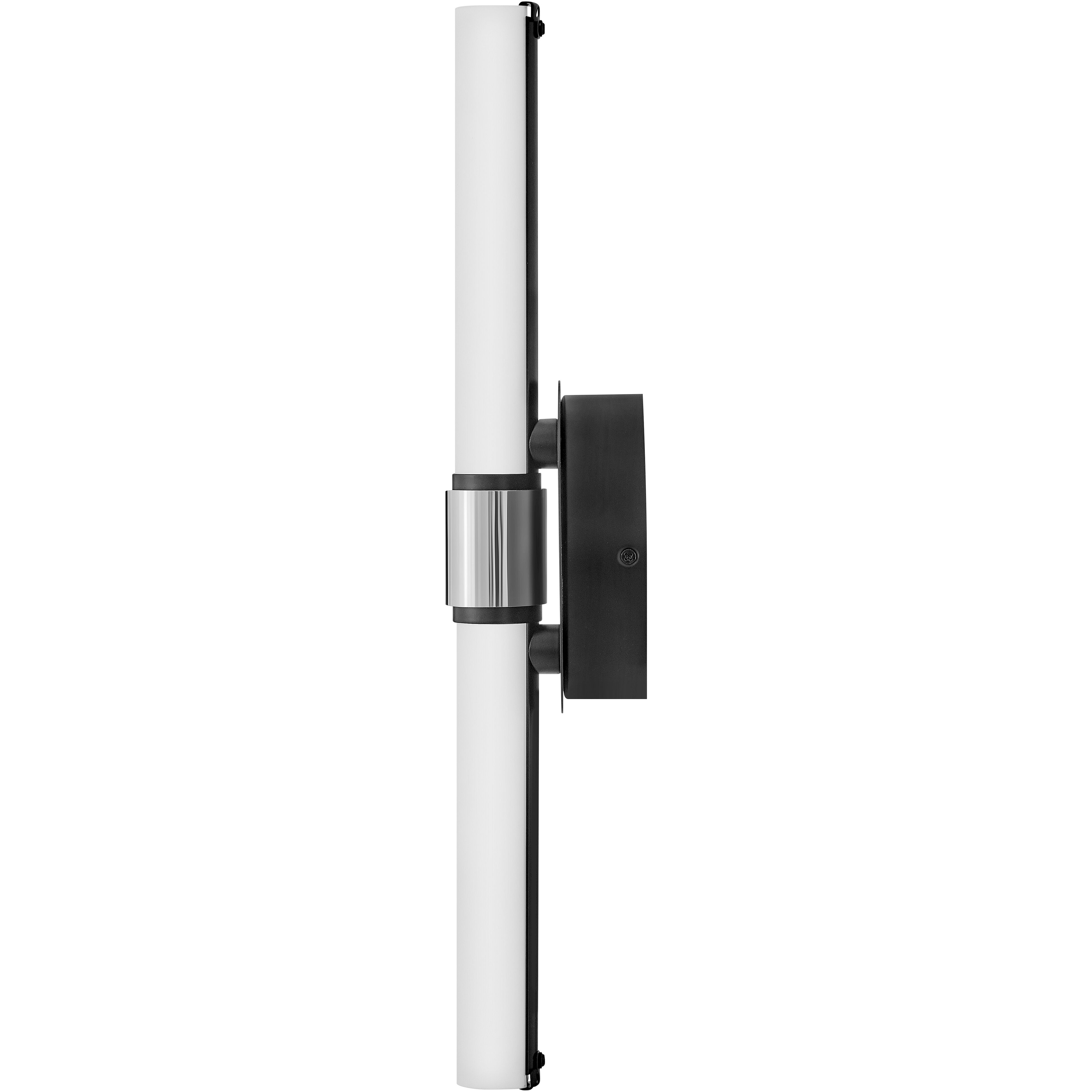 Kai LED 16.75 inch Black with Chrome accents Bath Light Wall Light, Linear