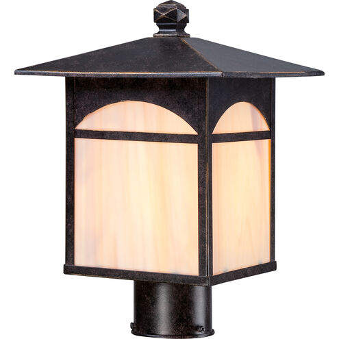 Canyon 1 Light 13 inch Umber Bronze Outdoor Post Light