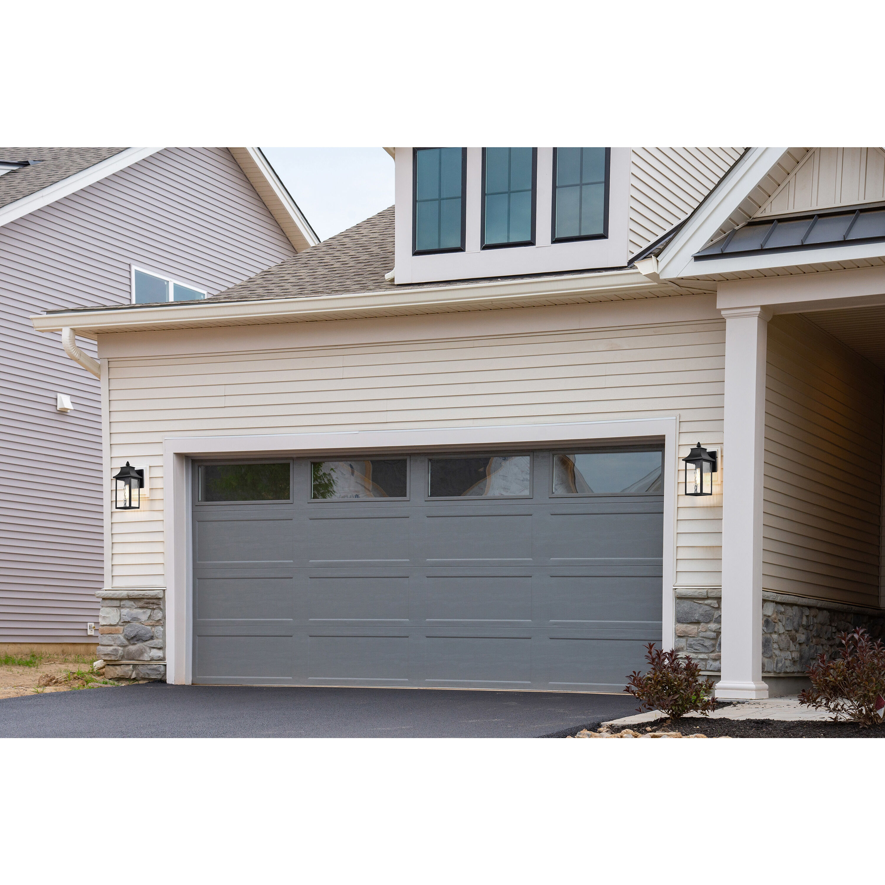 Austen 13 inch Matte Black Outdoor Wall Lantern, Small