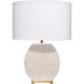 Radiant 27 inch 150.00 watt Cream Horn Lacquer w/ Gold Leaf Metal Base Table Lamp Portable Light
