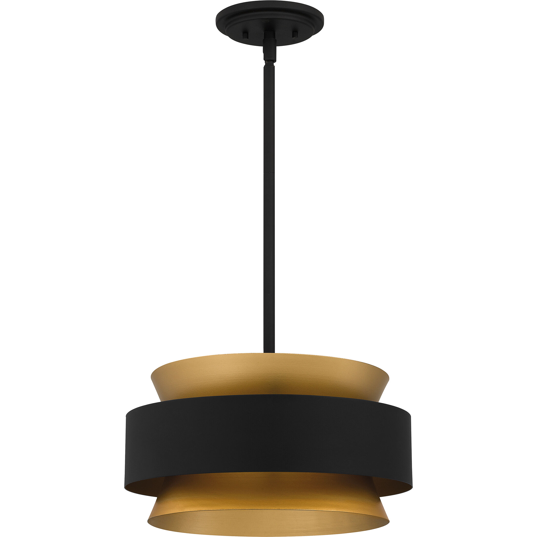 Hagley 3 Light 15 inch Earth Black Pendant Ceiling Light