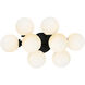 Arya LED 8 inch Black Wall Light