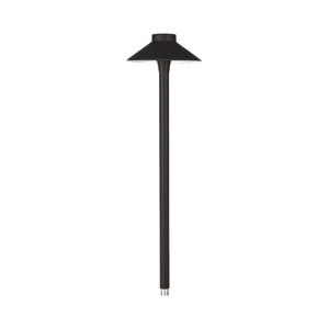 Tiki 12 6.5 watt Black Path Lighting in 2700K, Black on Aluminum, Path and Area Light, WAC Landscape
