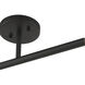 Copenhagen 2 Light 5.13 inch Black Semi-Flush Ceiling Light