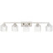 Aragon 5 Light 42 inch Brushed Nickel Vanity Sconce Wall Light