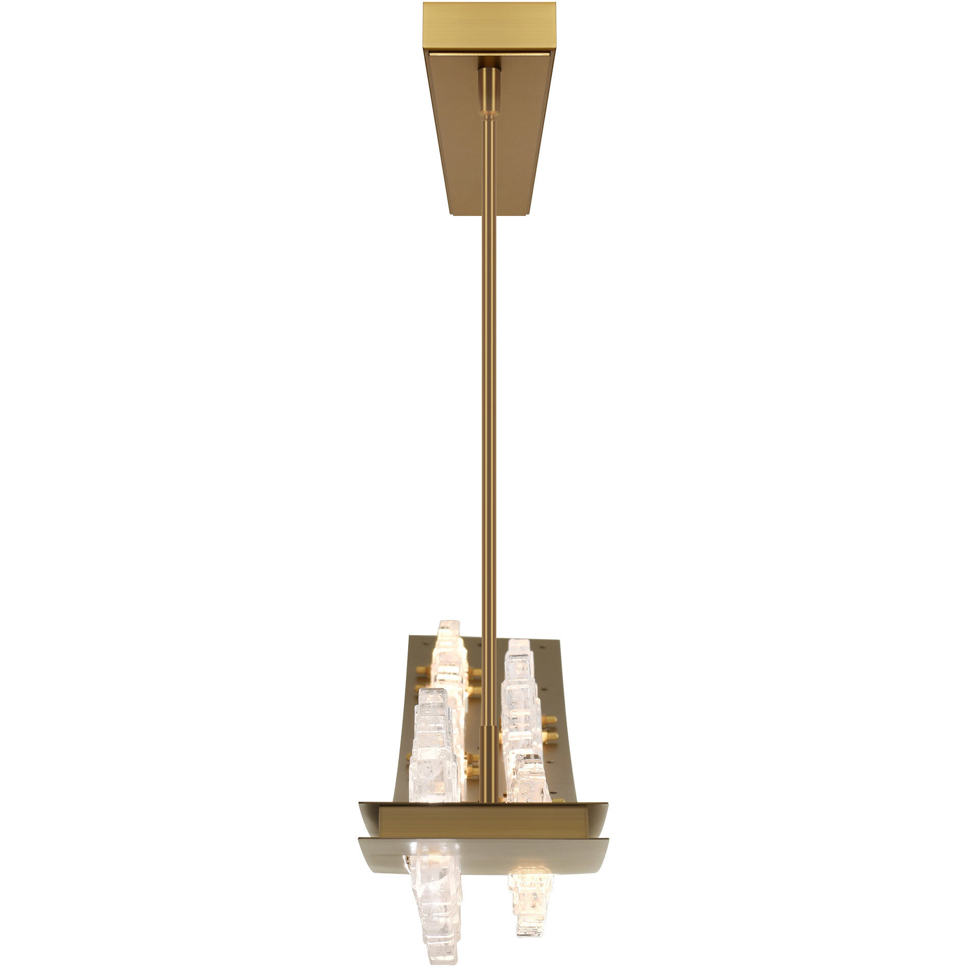 Arcus LED 70 inch Brass Chandelier Ceiling Light