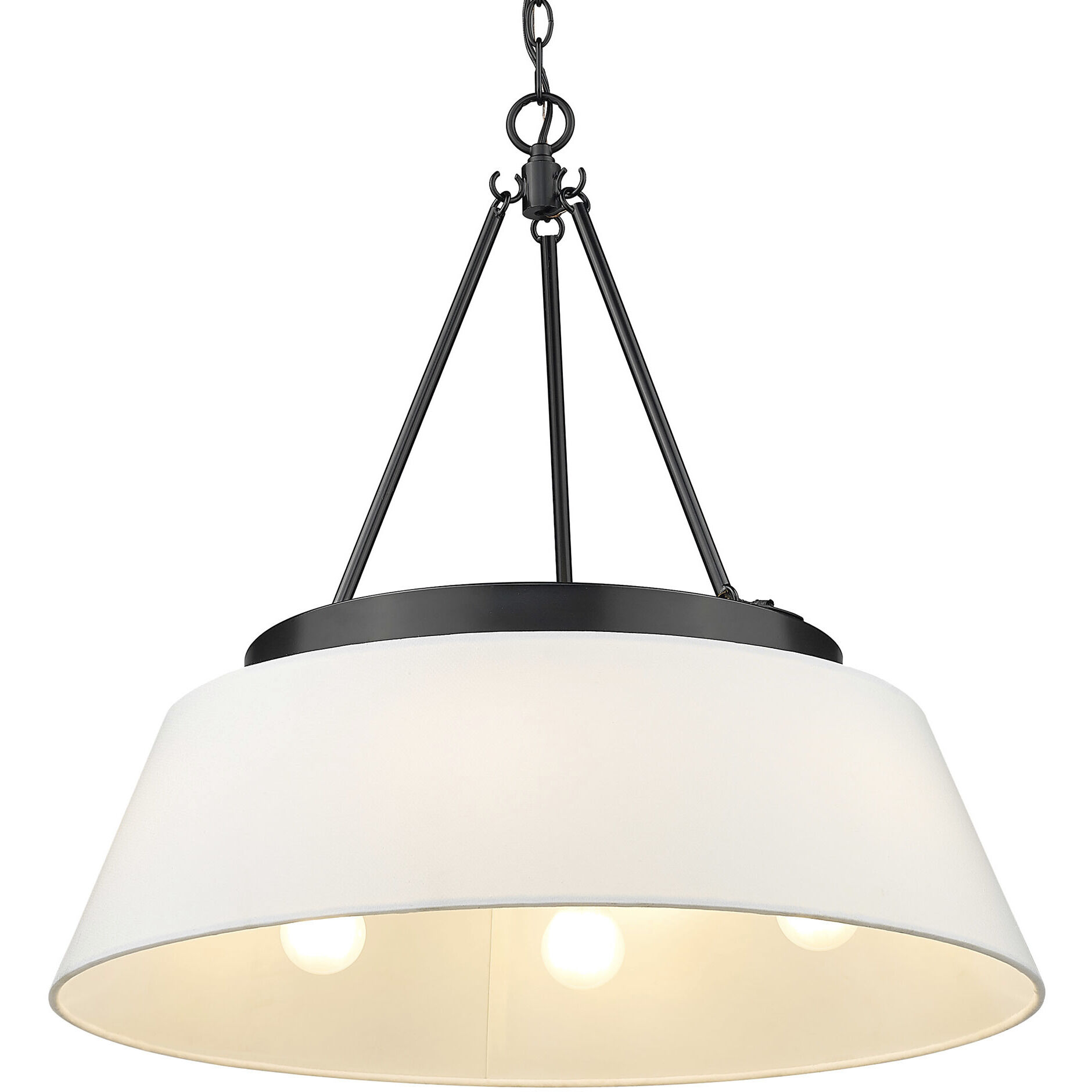 Penn 26 inch 60.00 watt Matte Black Chandelier Ceiling Light