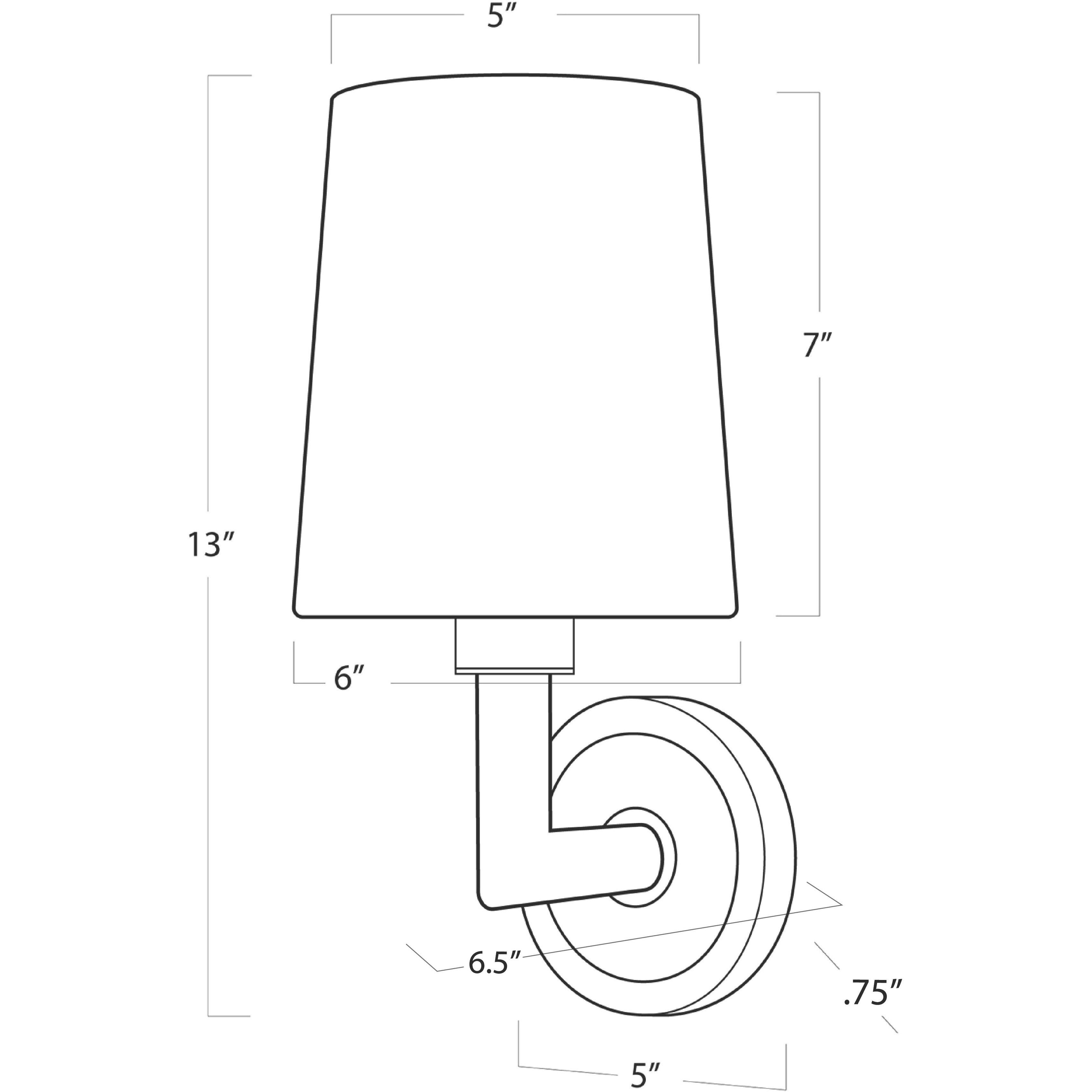Legend 1 Light 6 inch Oil Rubbed Bronze Wall Sconce Wall Light, Single