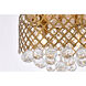 Tully 4 Light 14 inch Brass Flush Mount Ceiling Light