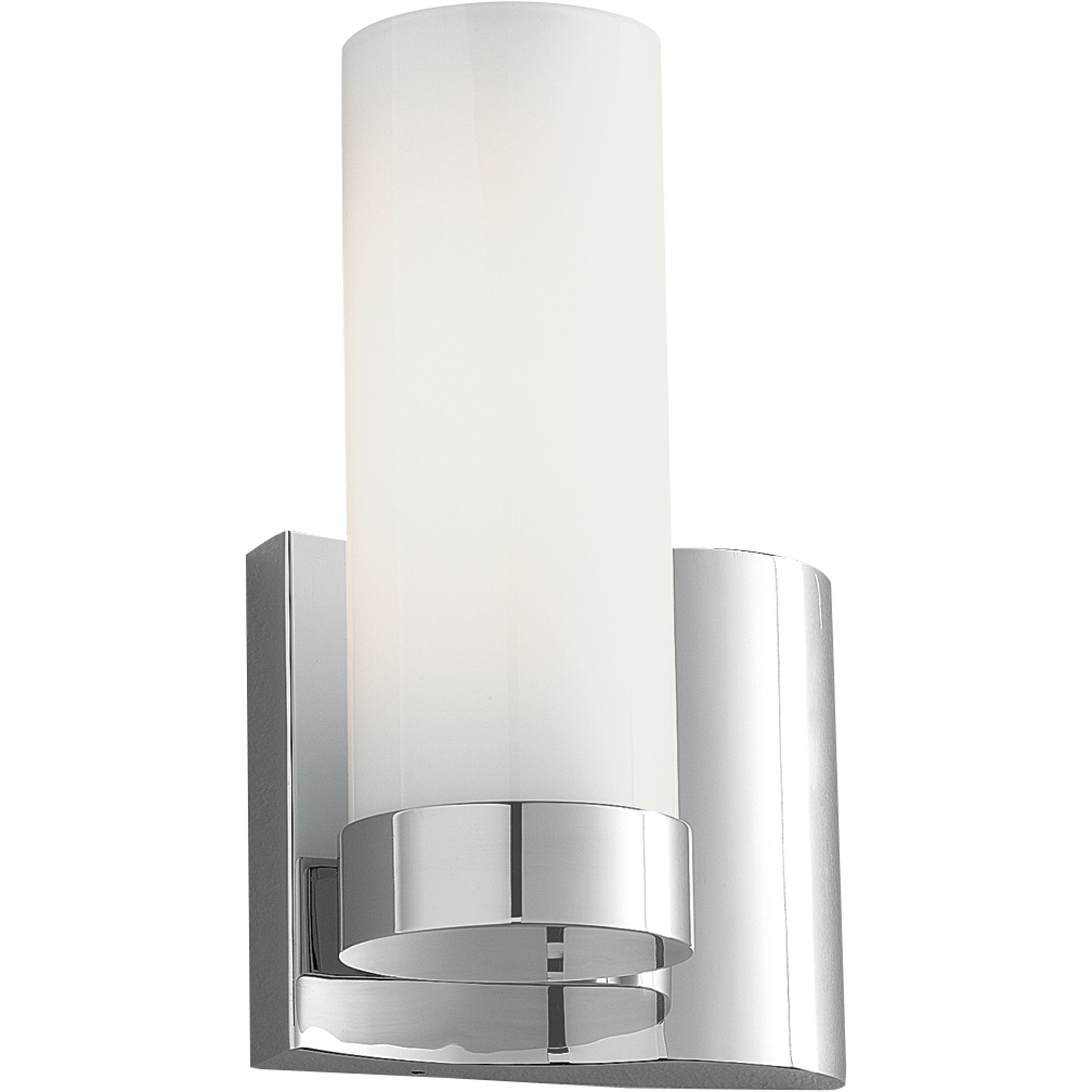 Wave 1 Light 6 inch Chrome Sconce Wall Light