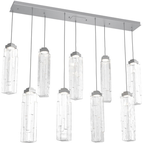 Ledgestone LED Classic Silver Linear Pendant Ceiling Light in 2700K LED, Multi-Pendant