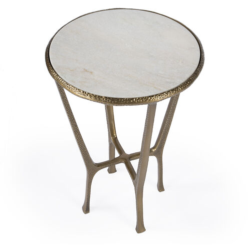 Switlania Marble Side Table in Gold