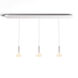 Combi LED 49 inch Matte White Pendant Ceiling Light, Suspension / Flush Mount 2-in-1