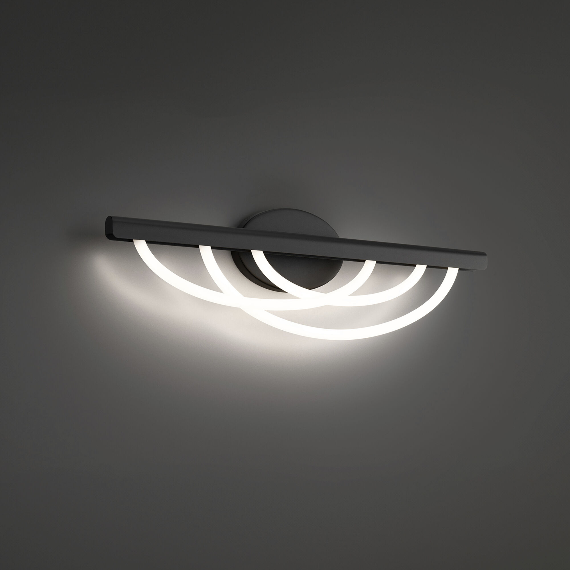 Swoop 1 Light 24 inch Black Bath Vanity Light Wall Light