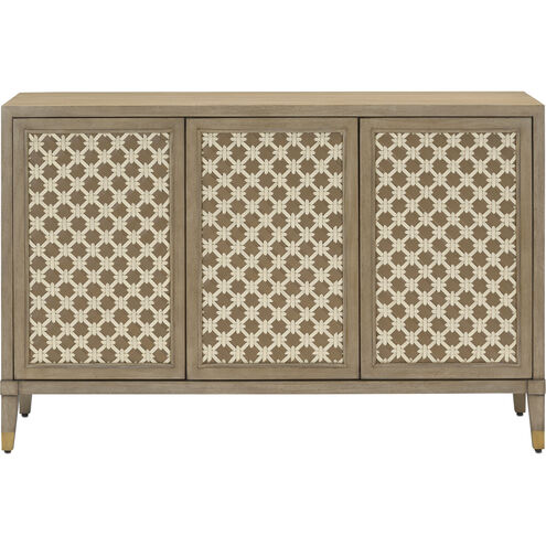Bramford Light Wheat/Taupe/Ivory/Light Antique Brass Cabinet