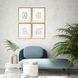 Architectural Collection Blue Framed Art