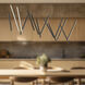 Chute LED 42 inch Black Linear Pendant Ceiling Light