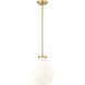 Newbury 1 Light 10 inch Modern Gold Pendant Ceiling Light