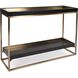 Vassio 50 inch Black/Gold Console Table