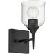 Beacon 1 Light 4.75 inch Matte Black Wall Sconce Wall Light