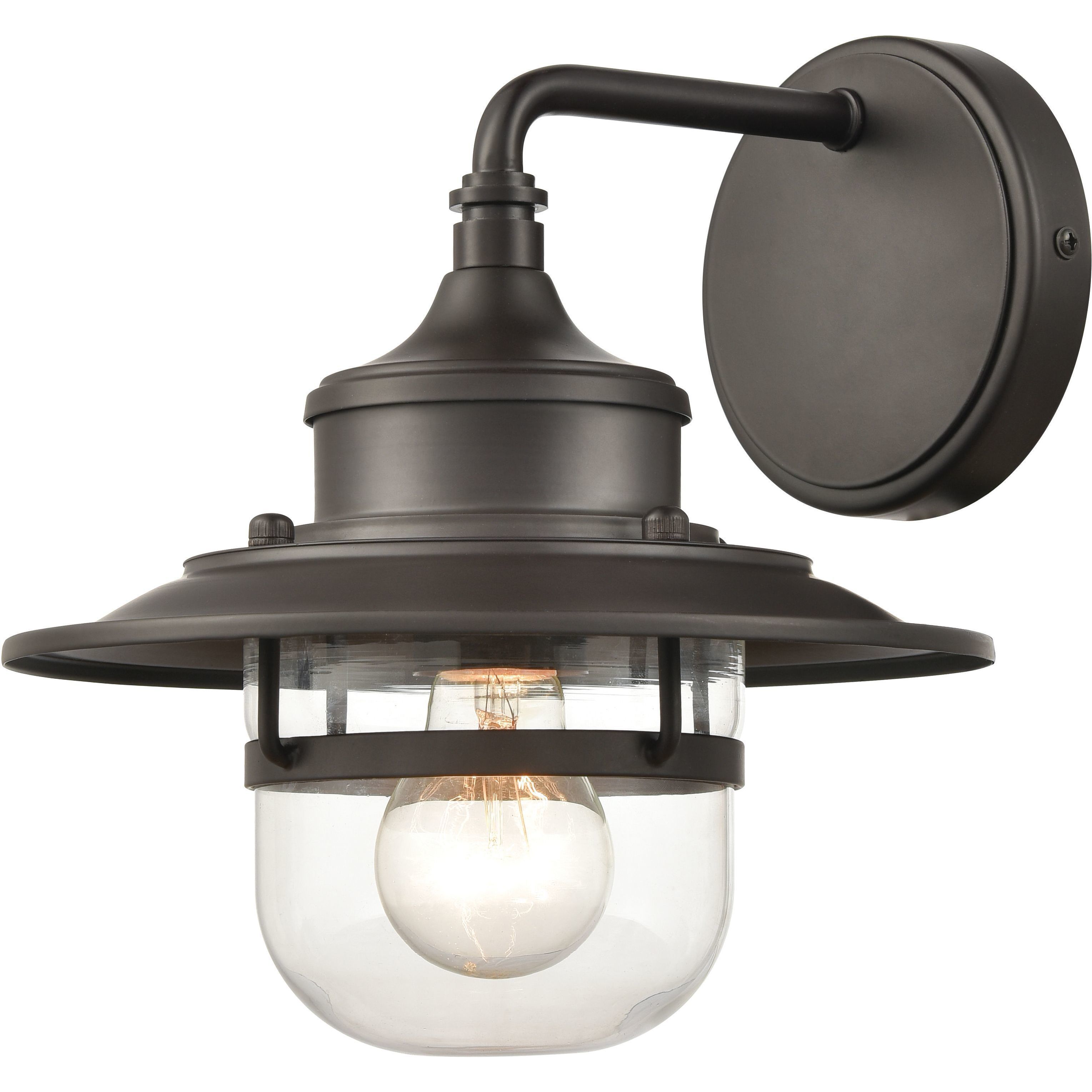 Renninger 1 Light 10 inch Oil Rubbed Bronze Outdoor Sconce