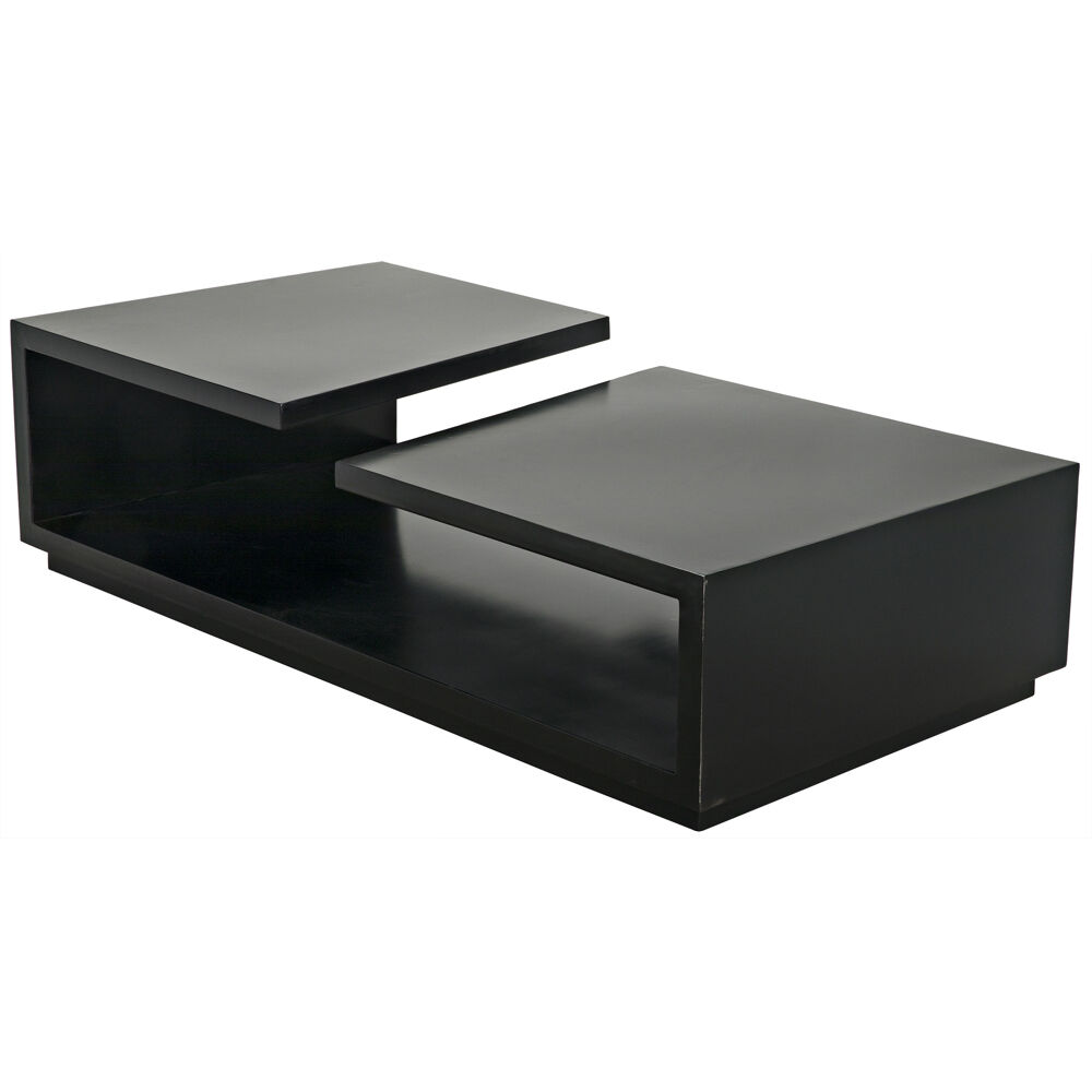 Shift 65 X 33 inch Matte Black Coffee Table